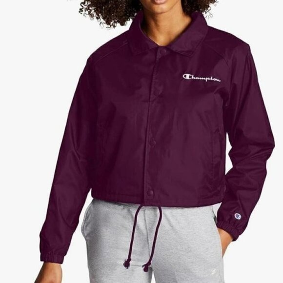 NWT Champion Purple Wind Breaker Jacket Size Medium - Picture 1 of 8